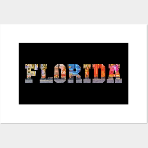 United States. Florida city t shirt design Wall Art by 99% Match